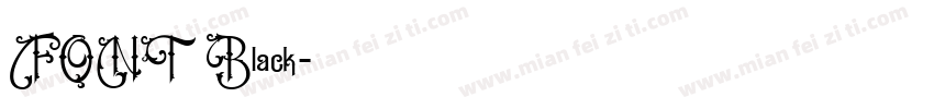 FONT Black字体转换